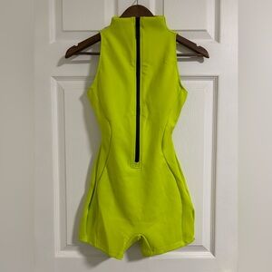 TA3 Neon Lime Sleeveless Surfy Shorty - S